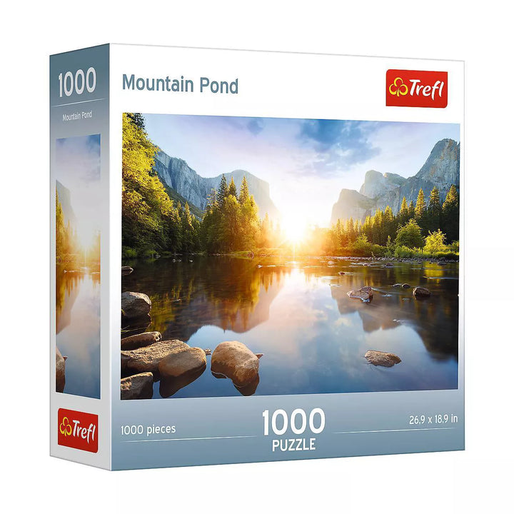 Trefl Mountain Pond 1000Pc Puzzle: Brain Exercise, Nature & Travel Theme, Gender Neutral, for Ages 12 & Up