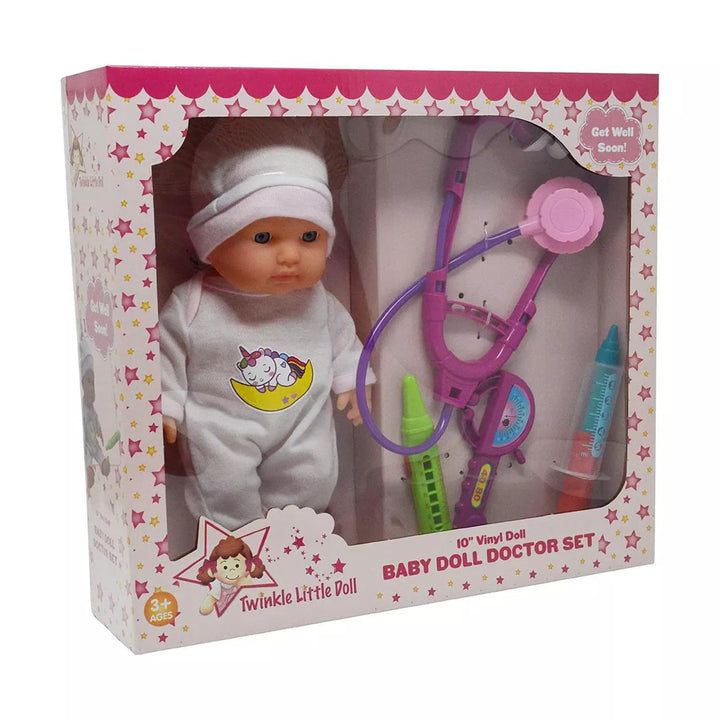 The New York Doll Collection 10 Inch Baby Doll Doctor Set