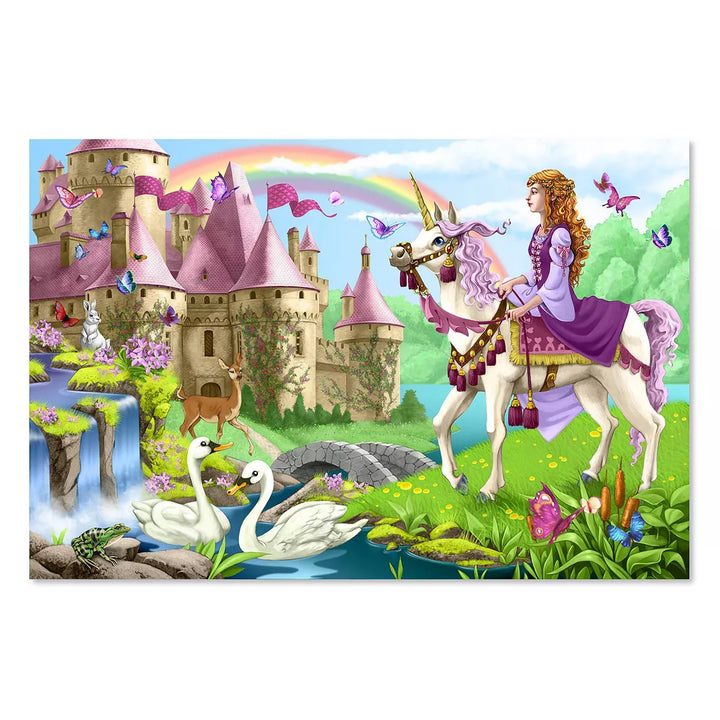 Melissa and Doug Fairy Tale Castle Jumbo Floor Puzzle 48Pc