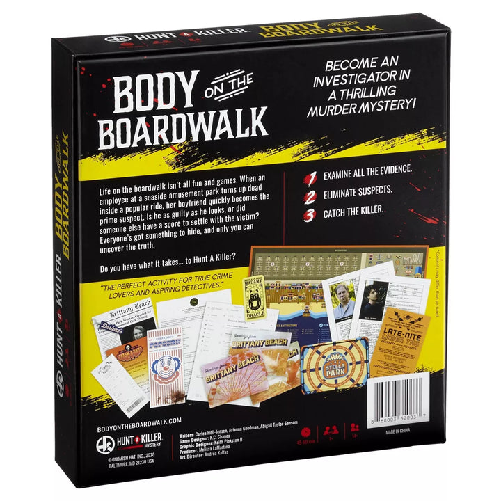 Hunt a Killer Body on the Boardwalk Board Game