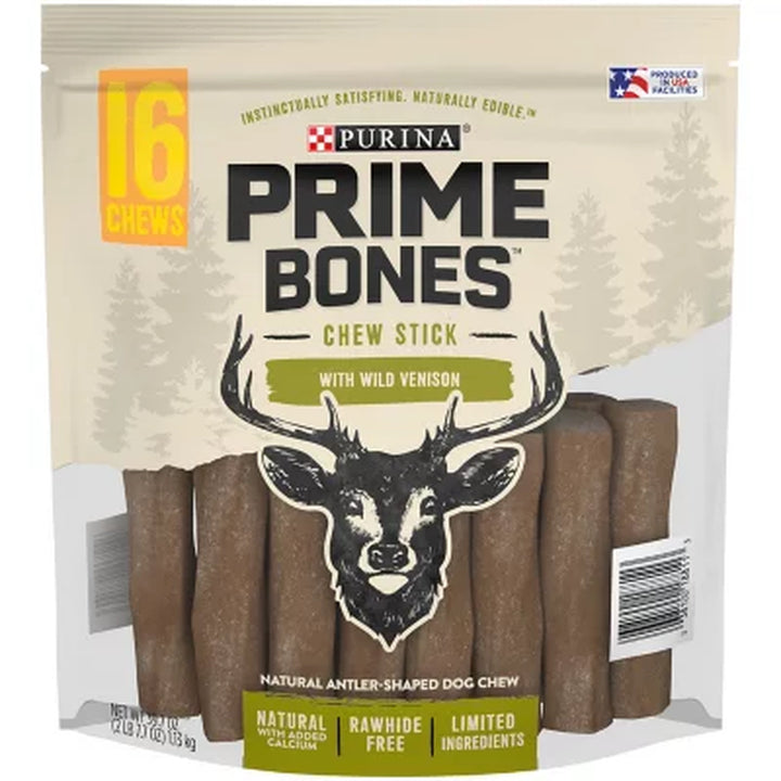Purina Prime Bones Chew Stick with Wild Venison 16 Ct.