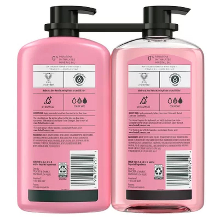 Herbal Essences Smooth Rose Hips Shampoo and Conditioner, 33.8 Fl. Oz., 2Pk.