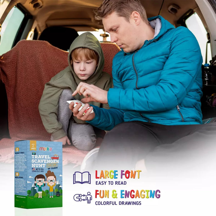 Merka Roadtrip Activites for Kids Road Trip Essentials Kids Roadtrip Games License Plate Game Road Trip Travel