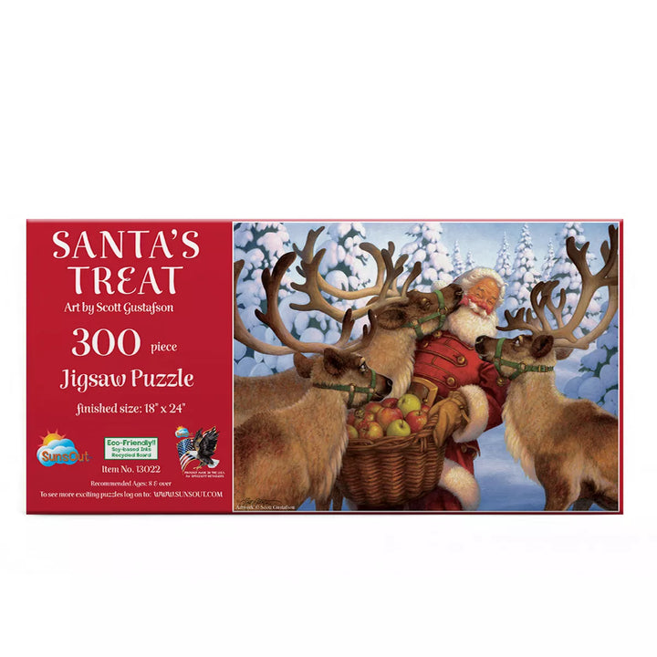 Sunsout Santa'S Treat 300 Pc Christmas Jigsaw Puzzle 13022