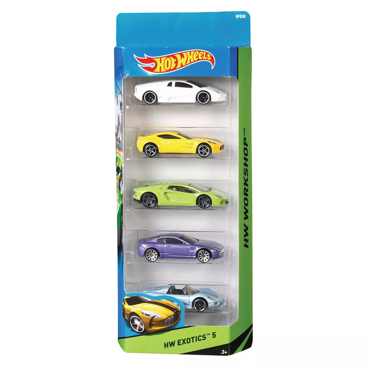 Hot Wheels Diecast Cars - 5Pk (Colors May Vary)