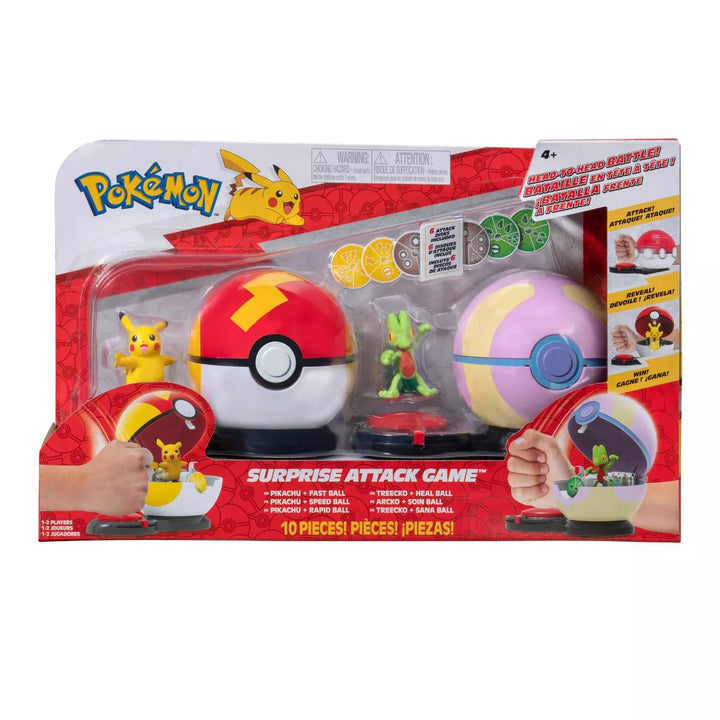 Pokémon Pikachu with Fast Ball Vs Treecko with Heal Ball Surprise Attack Game