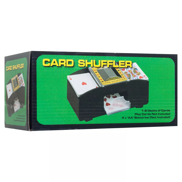 Trademark Poker Texas Hold 'Em Automatic Two-Sided Card Shuffler- 8.125" X 4" X 3.75", Black