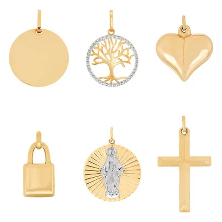 Statements & Symbols 14K Gold Pendant Charms