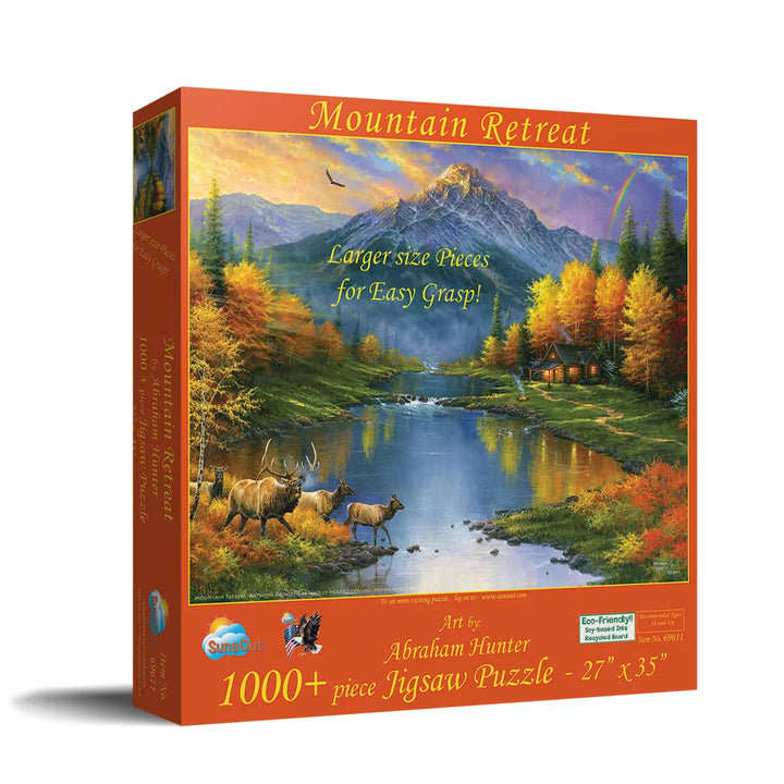 Sunsout Mountain Retreat 1000 Pc Large Pieces Jigsaw Puzzle 69611