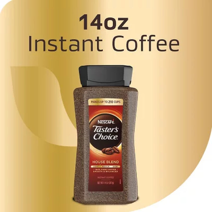 NESCAFE Taster'S Choice House Blend Instant Coffee 14 Oz.