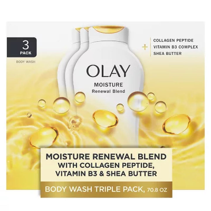 Olay Moisture Renewal Blend Body Wash, 23.6 Oz., 3 Pk.