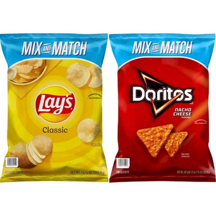 Lay’S Classic and Doritos Nacho Cheese Chips Bundle 2 Ct.