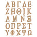 Juvale 24 Pieces Unfinished Wooden Greek Letters for Wall Decor, DIY Crafts, 6 In