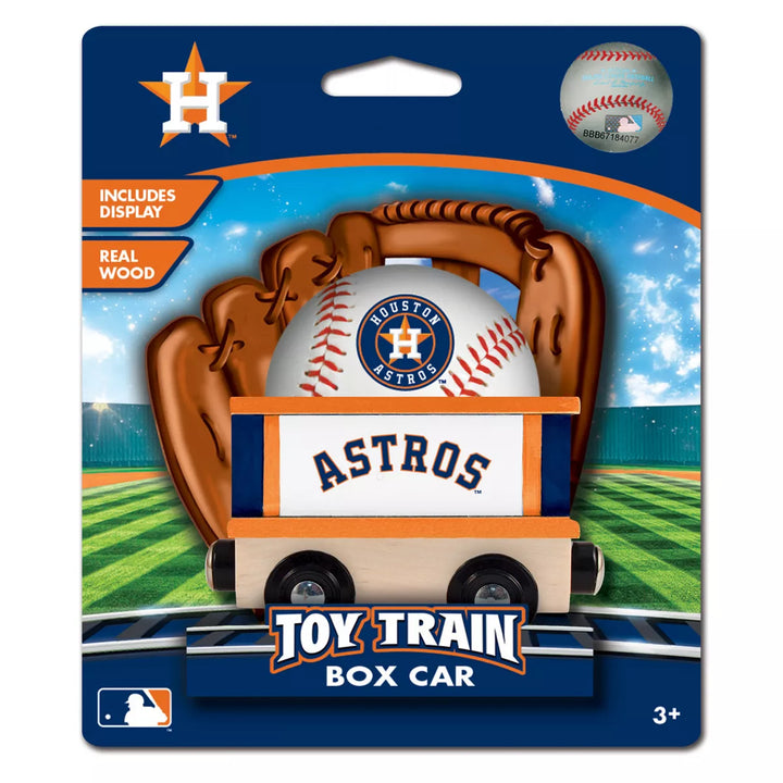 Masterpieces Wood Train Box Car - MLB Houston Astros.