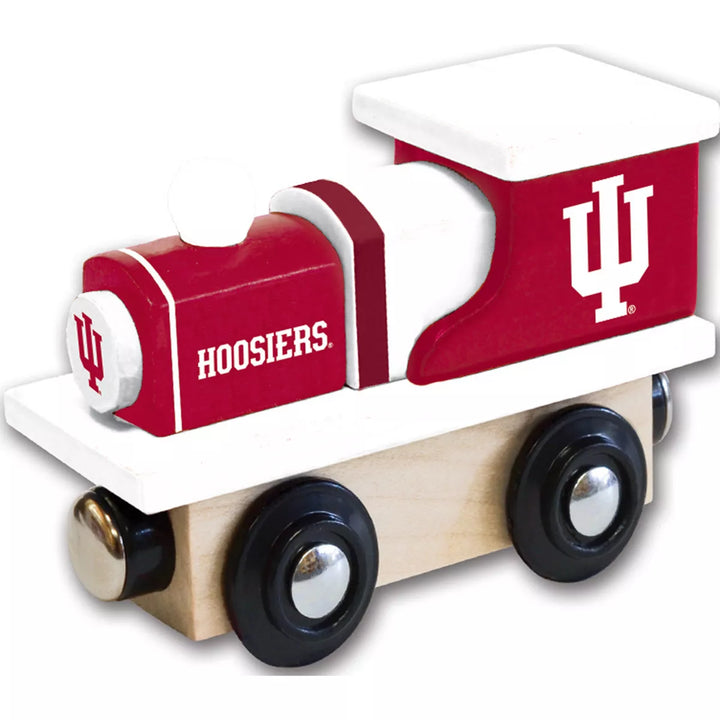 Masterpieces Officially Licensed NCAA Indiana Hoosiers Wooden Toy Train Engine for Kids.