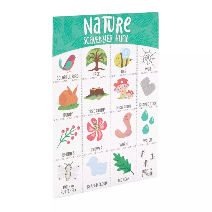 Juvale 50 Pack Nature Scavenger Hunt Cards for Kids, Outdoor Family Find and Seek Game