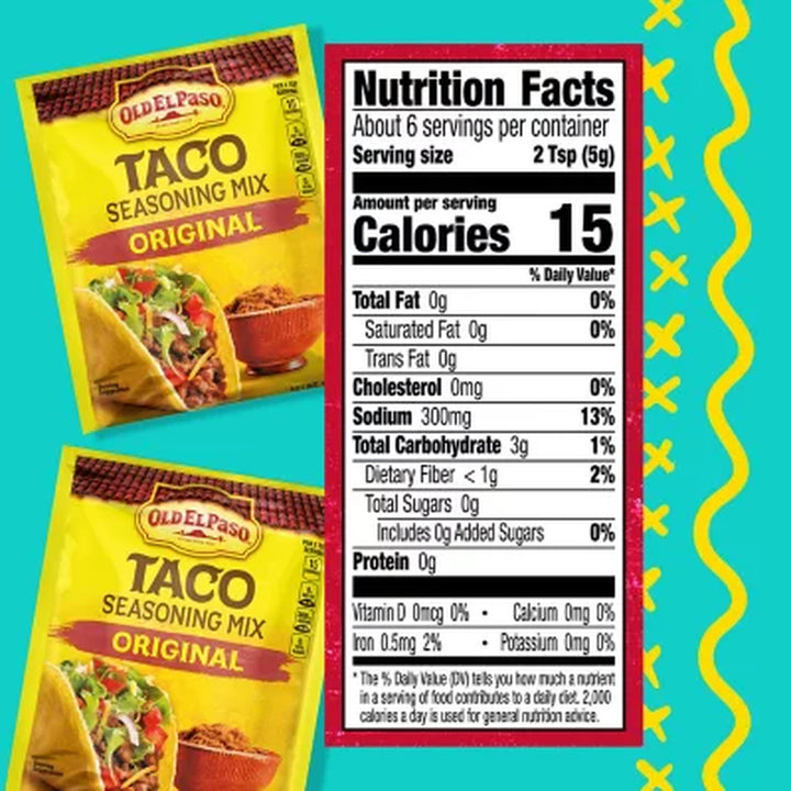 Old El Paso Original Taco Seasoning 1 Oz., 10 Pk.