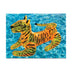 Swimline Heavy Duty Giant 73 Inch Long Wild Tiger Inflatable Swimming Pool or Lake Floating Water Raft Lounger 2 Person Ride on Toy