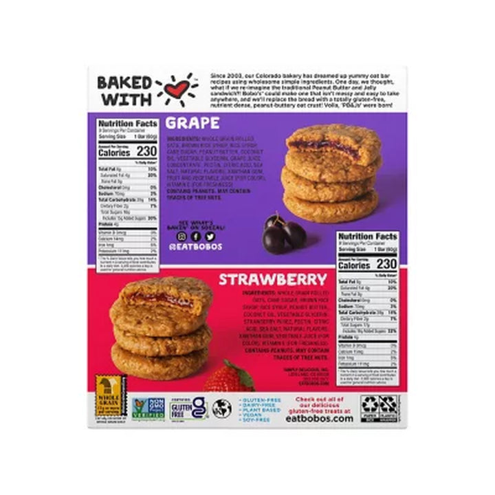 Bobo'S PB&J Oat Snacks, Variety Pack 18 Pk.