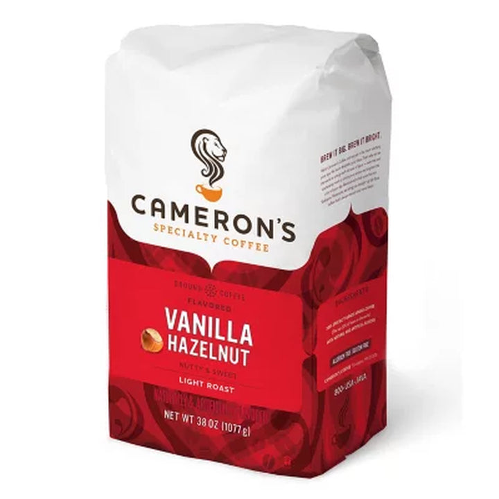 Cameron'S Specialty Ground Coffee, Vanilla Hazelnut 38 Oz.