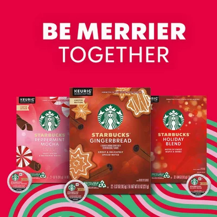 Starbucks Holiday Blend Coffee K-Cups, 64 Ct.