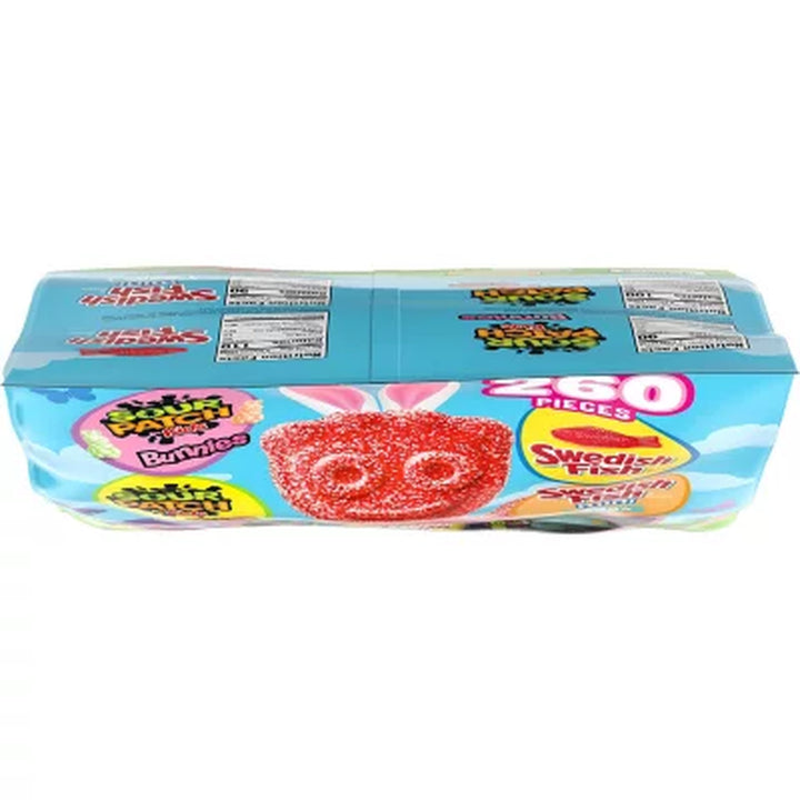Sour Patch Kids & Swedish Fish Easter Gummy Candy, Variety Pack, 260 Pcs.