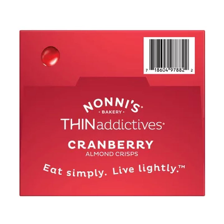 Nonni'S Thinaddictives Cranberry Almond Crisps 15 Pk.
