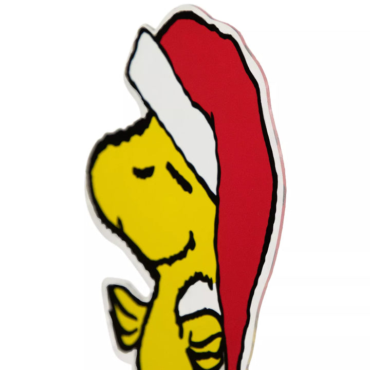 Northlight 7" Peanuts Woodstock in Santa Hat Christmas Window Cling Decoration