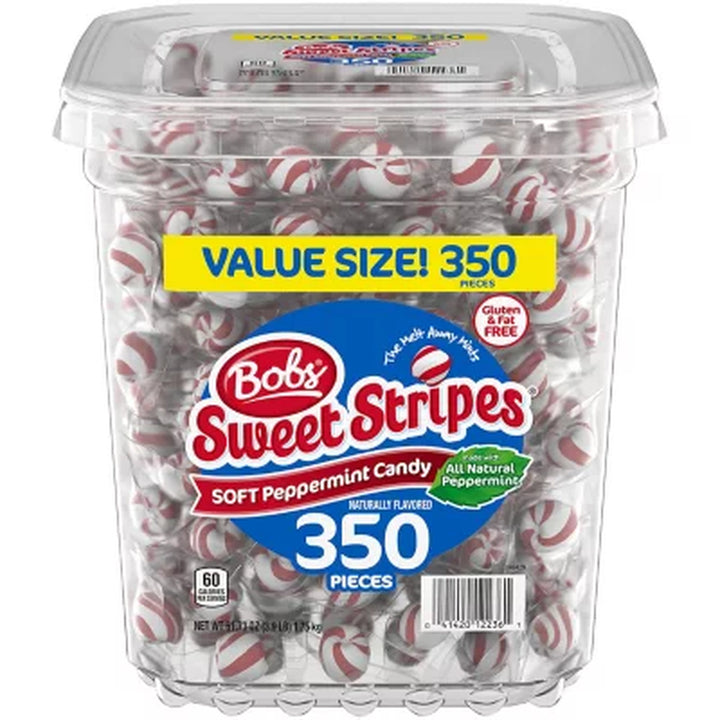 Bobs Sweet Stripes Soft Peppermints, 350 Pcs.