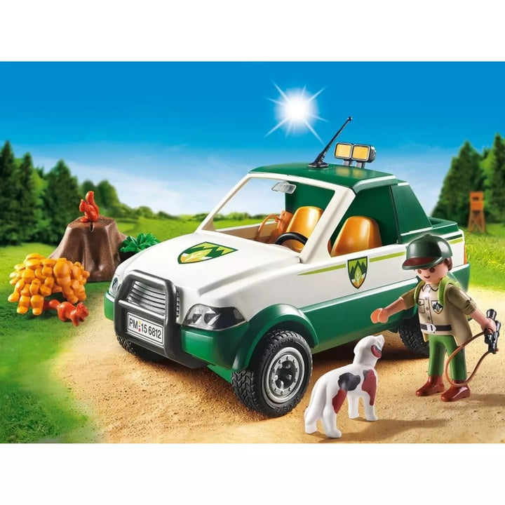 Playmobil Playmobil 6812 Country Forest Ranger Pick up Truck Building Set