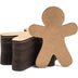 Bright Creations 24 Pack Wooden Gingerbread Men for Crafts, DIY Christmas Ornaments, 3.5 X 4.5 In