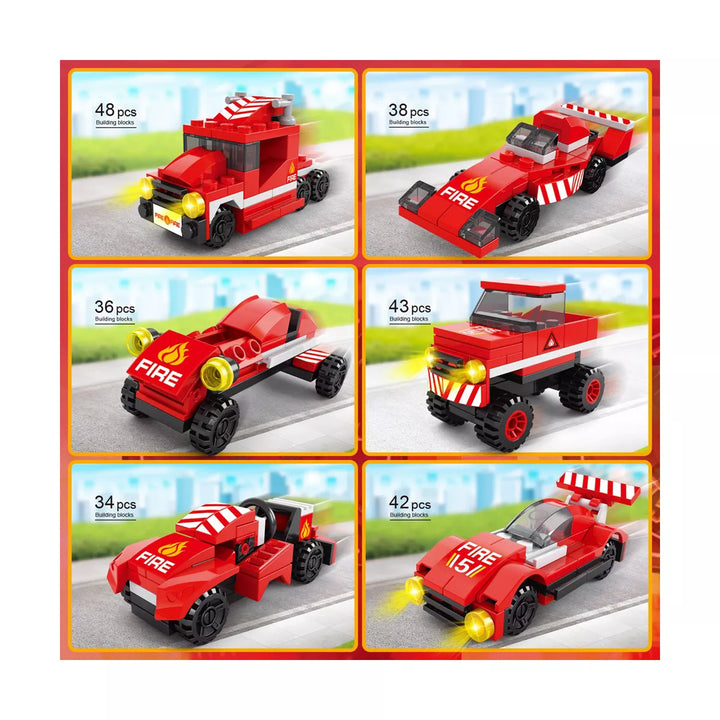 Fun Little Toys 12-Pack Firefighting Building Bricks