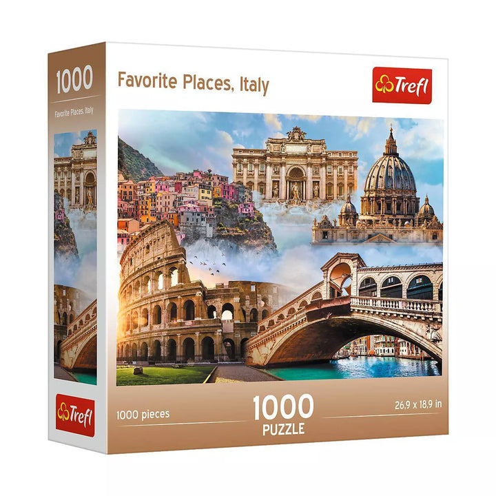 Trefl Favorite Places Italy 1000Pc Puzzle: Brain Exercise, Travel & Nature Theme, Gender Neutral, 12+