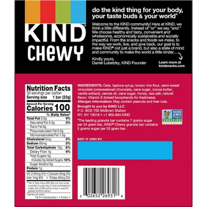 KIND Kids Chewy Chocolate Chip Granola Bars 30 Ct.