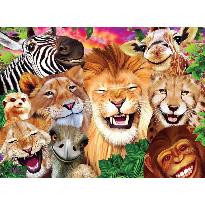 Masterpieces Inc Selfies Safari Sillies 200 Piece Jigsaw Puzzle