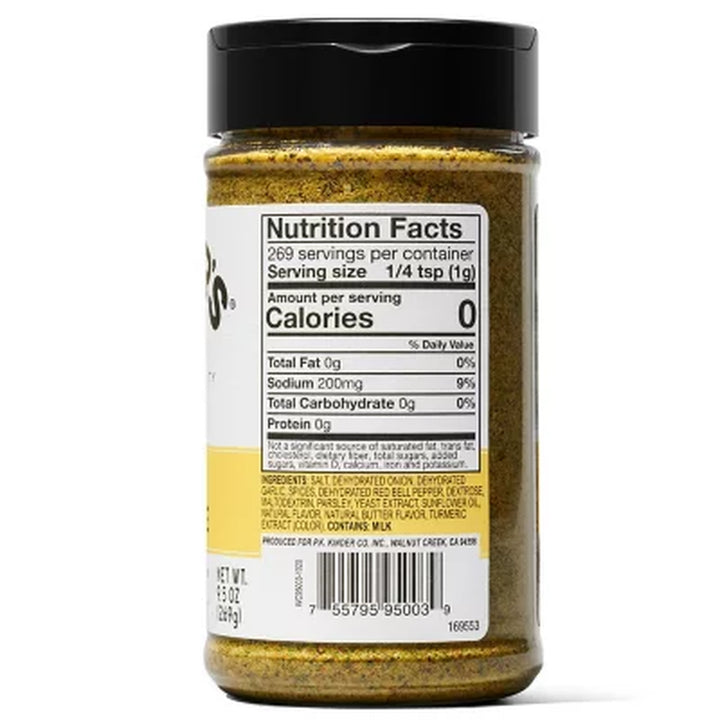 Kinder'S Buttery Steakhouse Seasoning 9.5 Oz.