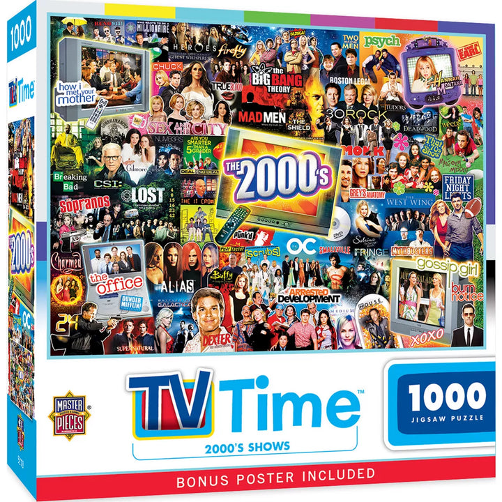 Masterpieces TV Time - 2000'S Shows 1000 Piece Jigsaw Puzzle.