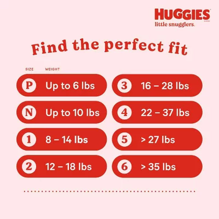 Huggies Little Snugglers Diapers, Sizes: Newborn-2