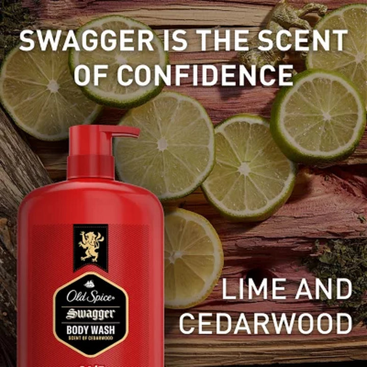 Old Spice Swagger Men'S Body Wash, 33.4 Fl. Oz., 2 Pk.
