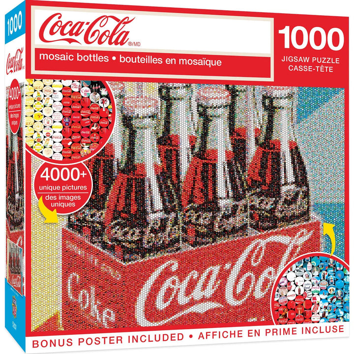 Masterpieces 1000 Piece Puzzle - Coke Photomosaic Bottles - 19.25"X26.75"