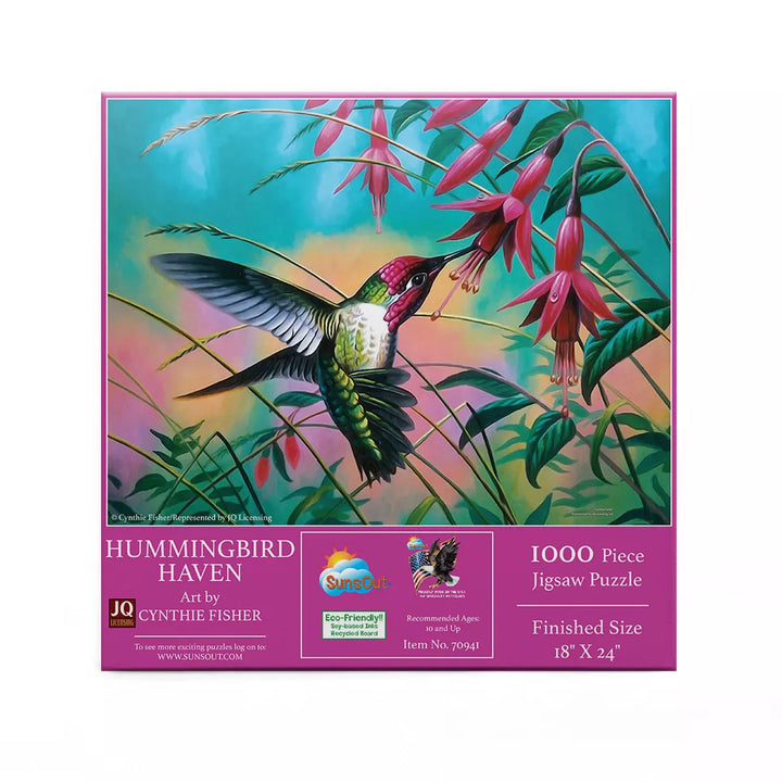 Sunsout Hummingbird Haven 500 Pc Jigsaw Puzzle 70941