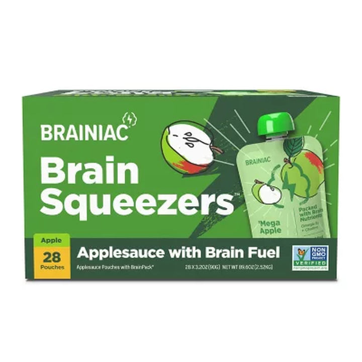 Brainiac Brain Squeezers Applesauce (28 Ct.)