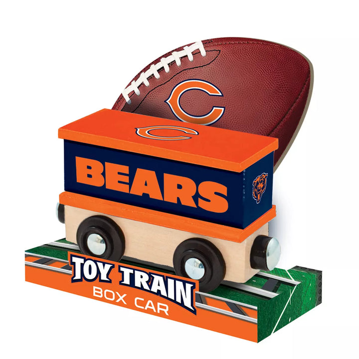 Masterpieces Wood Train Box Car - NFL Chicago Bears.