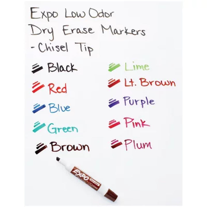Expo - Low Odor Dry Erase Markers, Select Color (Chisel Tip, 12 Ct.)