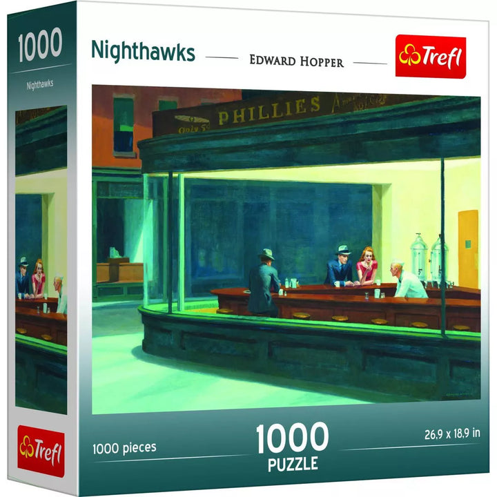 Trefl Nighthawks Jigsaw Puzzle - 1000Pc: Brain Exercise, Gender Neutral, Creative Thinking Theme