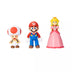 Nintendo Super Mario Toad, Mario, and Peach Action Figure Set - 3Pk (Target Exclusive)