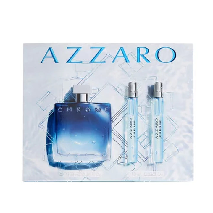 Azzaro Chrome Eau De Parfum 3 Piece Gift Set