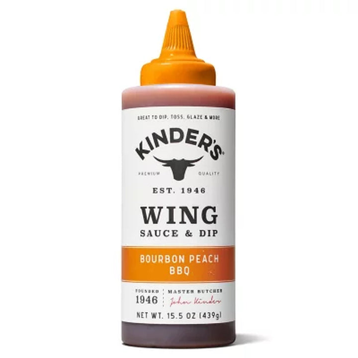 Kinder'S Bourbon Peach & Honey Hot Wing Sauce 31 Oz., 2 Pk.