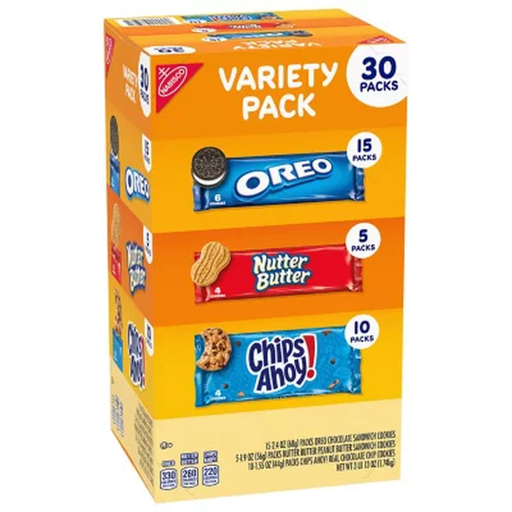 Nabisco Variety Pack Cookies, 30 Pk.