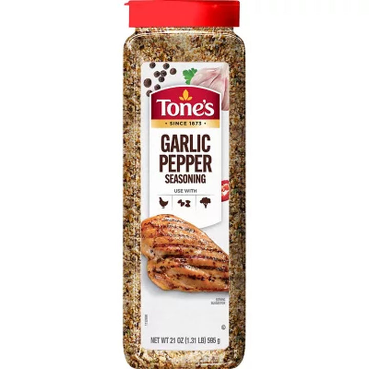 Tone'S Garlic Pepper Seasoning Blend 21 Oz.